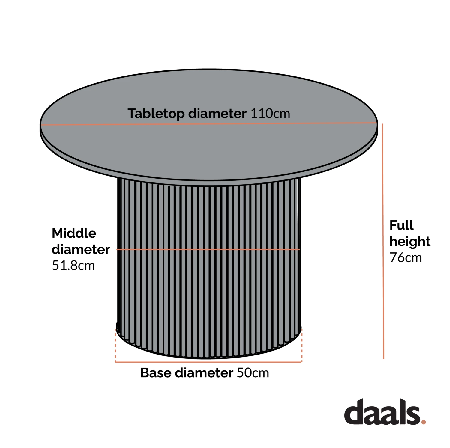 Maru Ceramic Top Silver Oak Pedestal Round Dining Table 6 Maru Ceramic Top Silver Oak Pedestal Round Dining Table - Image 4