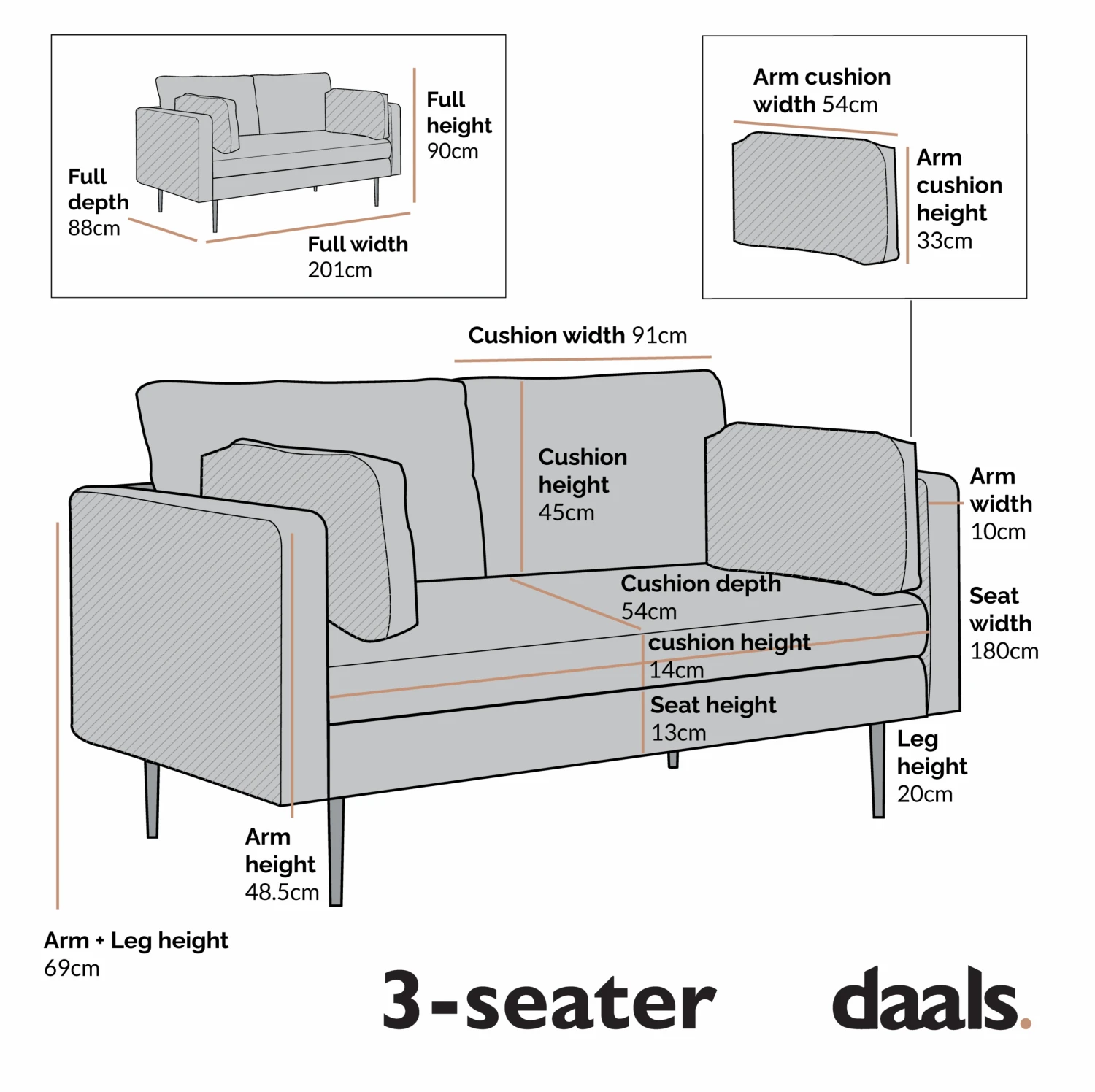 Pelham Orange Velvet Fabric Sofa 16 Pelham Orange Velvet Fabric Sofa - Image 14
