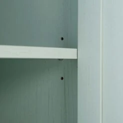 Frances Woven Rattan 1-Door Bathroom Cabinet, Mint -Garden Store FT BAC 01 SAGE detail4