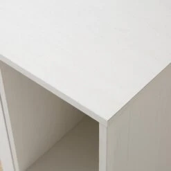 Frances Woven Rattan Drinks Cabinet, White -Garden Store FT CAB 02 WHITE detail3