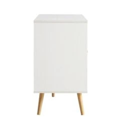 Frances Woven Rattan 3-Door Sideboard, White -Garden Store FT SB 001 WHITE WB5