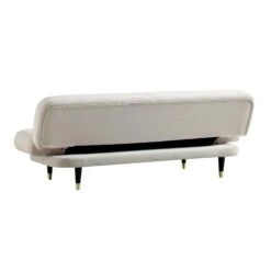 Solna 2-Seater Sofa Bed, Champagne Velvet -Garden Store GCSF 2277 CHAMP VEL WB8