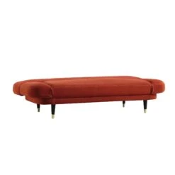 Solna 2-Seater Sofa Bed, Rust Velvet -Garden Store GCSF 2277 RUST VEL WB4