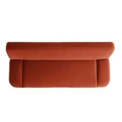 Solna 2-Seater Sofa Bed, Rust Velvet -Garden Store GCSF 2277 RUST VEL WB5