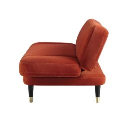 Solna 2-Seater Sofa Bed, Rust Velvet -Garden Store GCSF 2277 RUST VEL WB6