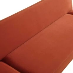 Solna 2-Seater Sofa Bed, Rust Velvet -Garden Store GCSF 2277 RUST VEL detail1