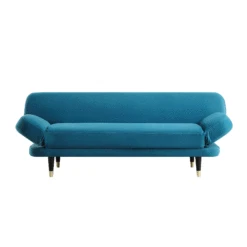 Solna 2-Seater Sofa Bed, Teal Velvet -Garden Store GCSF 2277 TEAL VEL GIF2
