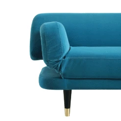 Solna 2-Seater Sofa Bed, Teal Velvet -Garden Store GCSF 2277 TEAL VEL GIF3