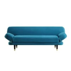 Solna 2-Seater Sofa Bed, Teal Velvet -Garden Store GCSF 2277 TEAL VEL WB1