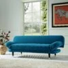 Solna 2-Seater Sofa Bed, Teal Velvet -Garden Store GCSF 2277 TEAL VEL main