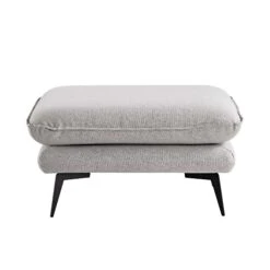 Obriel Grey Marl Fabric Footstool 16 Obriel Grey Marl Fabric Footstool -Garden Store GCSF 2299 GREY FAB STOOL WB1