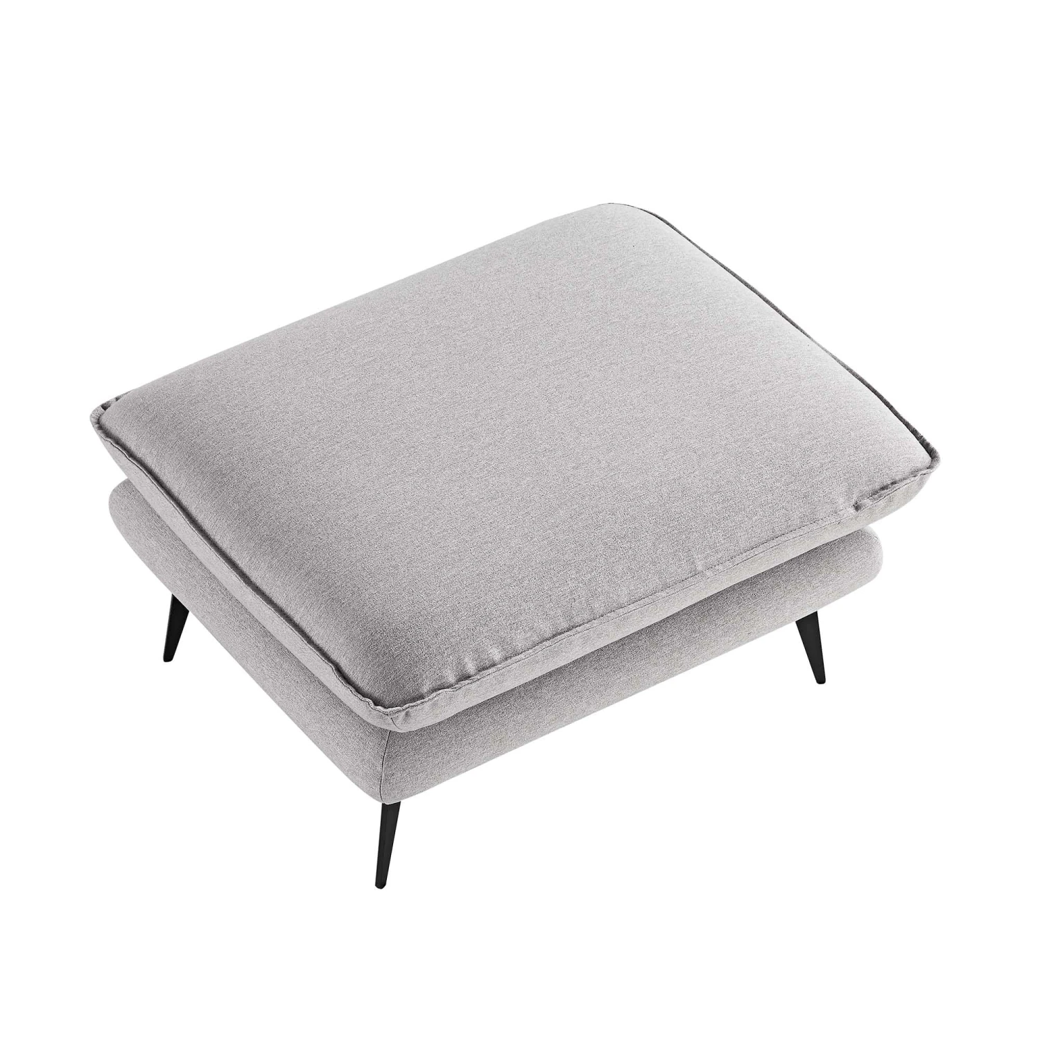 Obriel Grey Marl Fabric Footstool 9 Obriel Grey Marl Fabric Footstool - Image 7