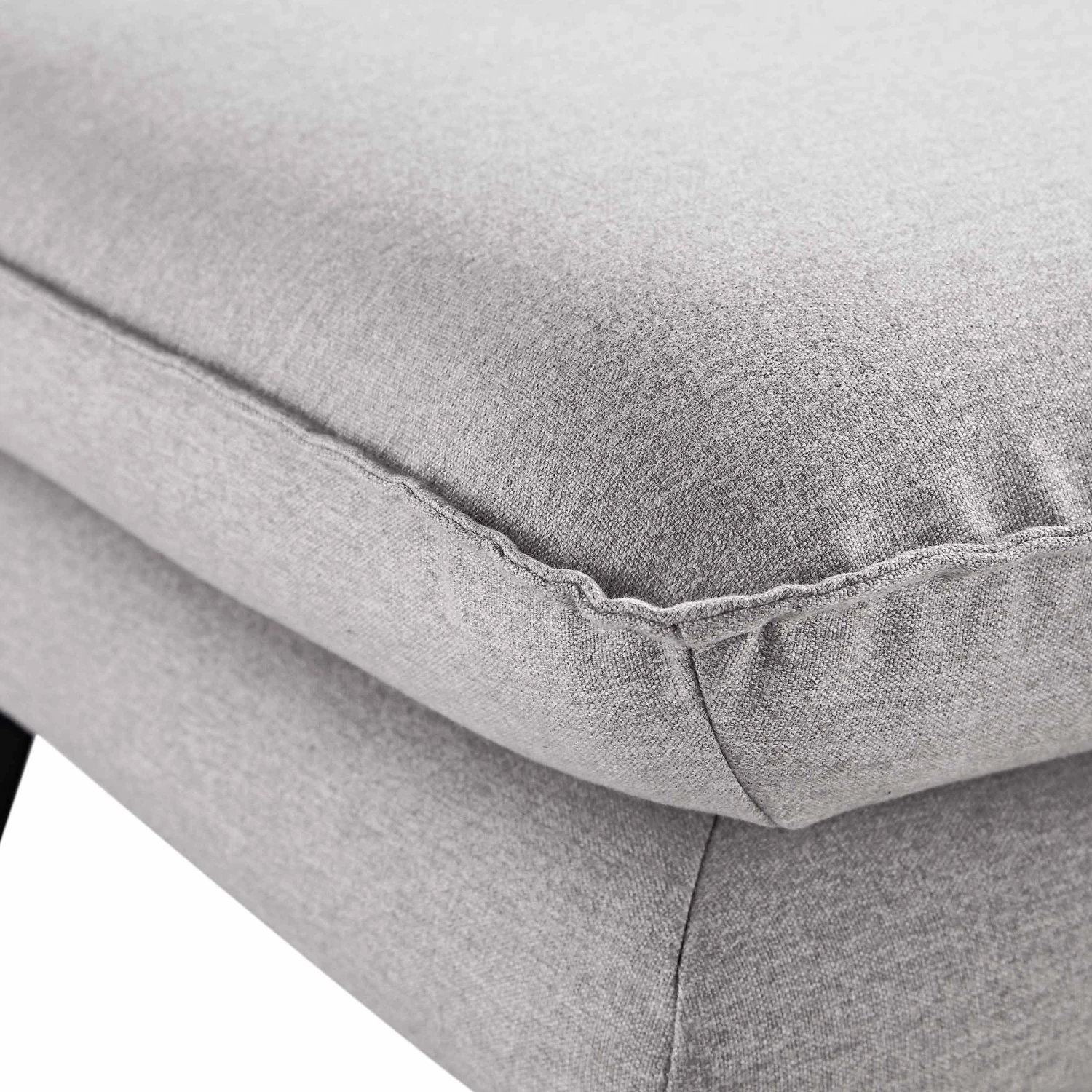 Obriel Grey Marl Fabric Footstool 11 Obriel Grey Marl Fabric Footstool - Image 9
