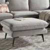 Obriel Grey Marl Fabric Footstool -Garden Store GCSF 2299 GREY FAB STOOL main