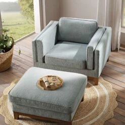 Dipley Sage Fabric Sofa, 1-Seater -Garden Store GCSF 2339 SAGE WOV 1ST scene3