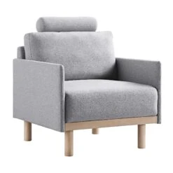 Timber Grey Marl Fabric Armchair 16 Timber Grey Marl Fabric Armchair -Garden Store GCSF 2348 GREY FAB 1ST WB1