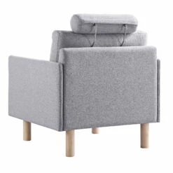 Timber Grey Marl Fabric Armchair 21 Timber Grey Marl Fabric Armchair -Garden Store GCSF 2348 GREY FAB 1ST WB5