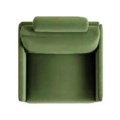 Timber Fern Green Velvet Armchair -Garden Store GCSF 2348 MOSS VEL 1ST WB5