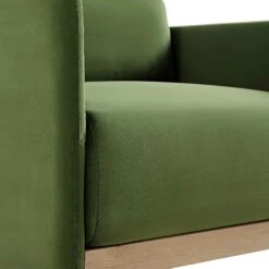 Timber Fern Green Velvet Armchair -Garden Store GCSF 2348 MOSS VEL 1ST detail1