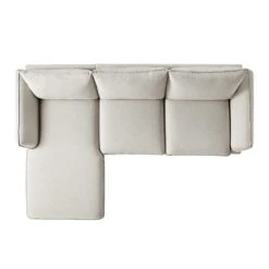 Obriel Oatmeal Fabric Sofa, Grande Chaise Sofa Left Hand -Garden Store GCSF 2400 OAT FAB LEFT WB3