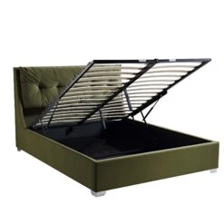 Hadley Moss Green Velvet Ottoman Storage Bed 21 Hadley Moss Green Velvet Ottoman Storage Bed -Garden Store JAH 010 MOSS VEL WB3