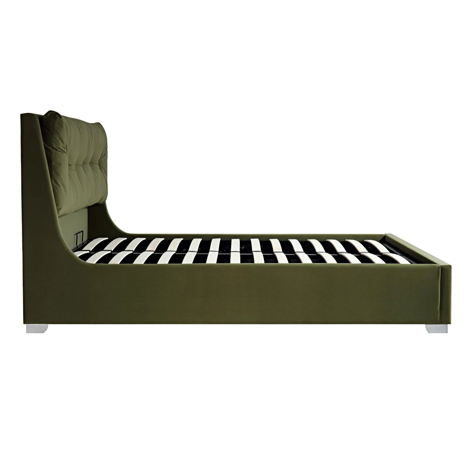 Hadley Moss Green Velvet Ottoman Storage Bed 10 Hadley Moss Green Velvet Ottoman Storage Bed - Image 9
