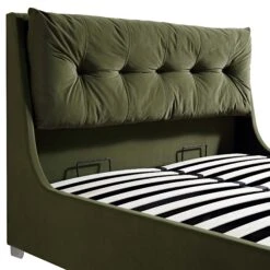 Hadley Moss Green Velvet Ottoman Storage Bed 23 Hadley Moss Green Velvet Ottoman Storage Bed -Garden Store JAH 010 MOSS VEL detail1