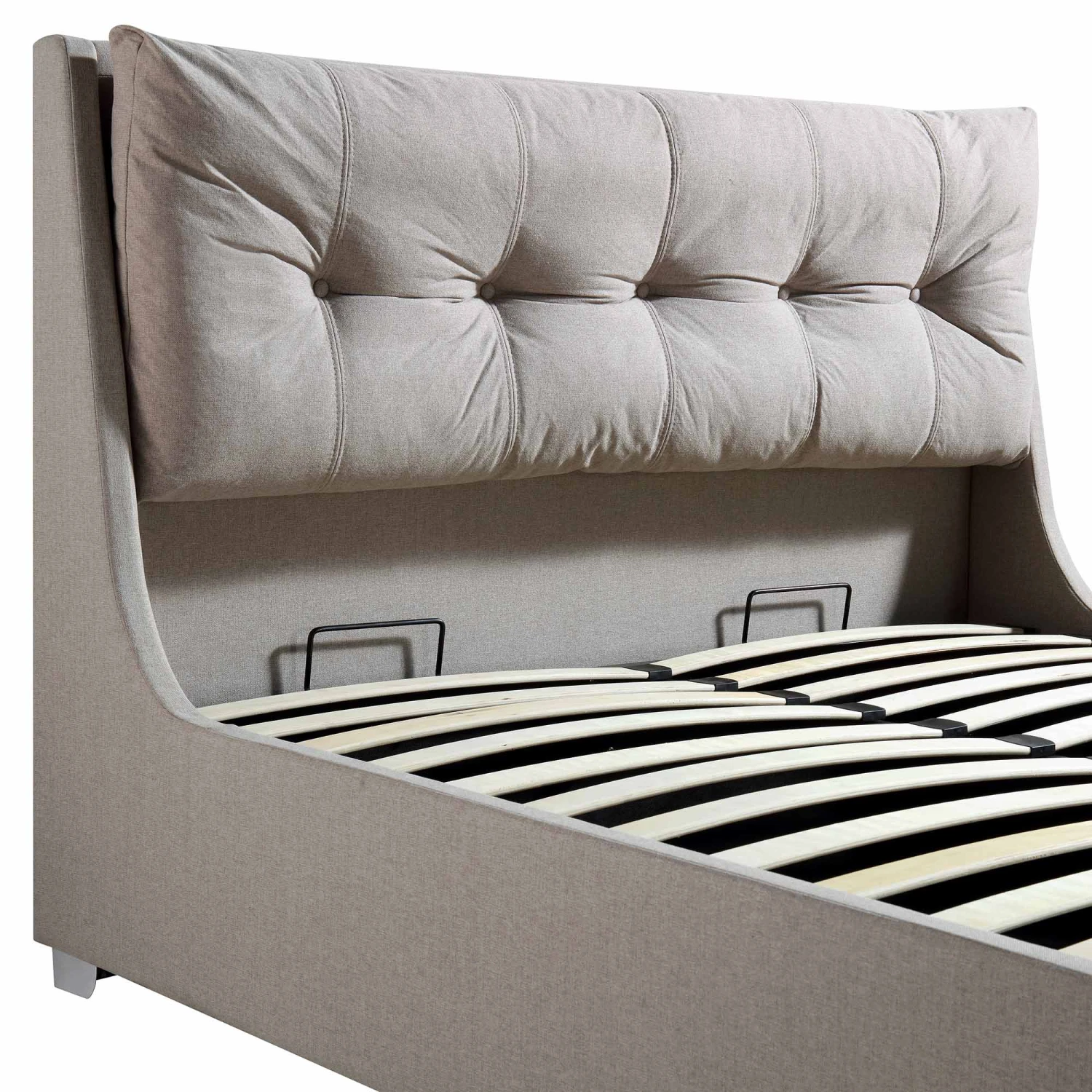 Hadley Stone Fabric Ottoman Storage Bed 12 Hadley Stone Fabric Ottoman Storage Bed - Image 10