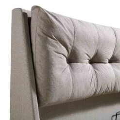 Hadley Stone Fabric Ottoman Storage Bed 25 Hadley Stone Fabric Ottoman Storage Bed -Garden Store JAH 010 SAND FAB detail4