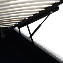 Egerie Curved Headboard Mist Grey Boucle Ottoman Storage Bed -Garden Store JAH 011 GREY BOUCLE detail5