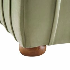 Helia Pleated Ottoman Storage Bed, Lichen Velvet -Garden Store JAH 012 LICHEN VEL detail4