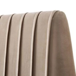 Helia Pleated Ottoman Storage Bed, Taupe Velvet 30 Helia Pleated Ottoman Storage Bed, Taupe Velvet -Garden Store JAH 012 MINK VEL detail2