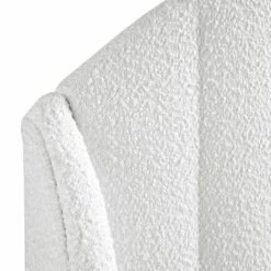 Eleanor White Boucle Upholstered Bed Frame With Domed Headboard 25 Eleanor White Boucle Upholstered Bed Frame With Domed Headboard -Garden Store JAH 08 ECRU BOU detail2