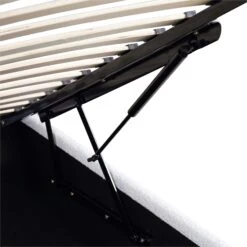 Archer White Boucle Ottoman Storage Bed -Garden Store JAH 09 ECRUBOUCLE detail3