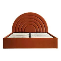 Archer Rust Velvet Ottoman Storage Bed -Garden Store JAH 09 RUSTVEL WB2