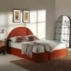 Archer Rust Velvet Ottoman Storage Bed -Garden Store JAH 09 RUSTVEL main
