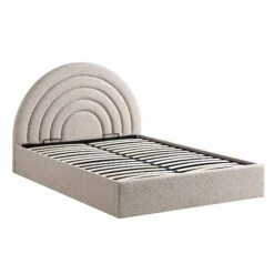 Archer Taupe Boucle Ottoman Storage Bed -Garden Store JAH 09 TAUPEBOUCLE WB2