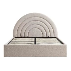 Archer Taupe Boucle Ottoman Storage Bed -Garden Store JAH 09 TAUPEBOUCLE WB4