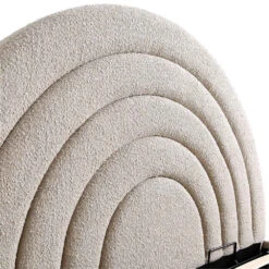 Archer Taupe Boucle Ottoman Storage Bed -Garden Store JAH 09 TAUPEBOUCLE detail2