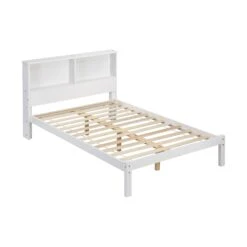 Elgin Wooden Bed Frame With Shelf Headboard -Garden Store JIN 04 SD 2 1abdf025 029e 4704 bebc 616249bc2358