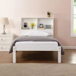 Elgin Wooden Bed Frame With Shelf Headboard -Garden Store JIN 04 S 1 c0b0f9cf 96b0 4556 b5eb ad9eac57f0c1