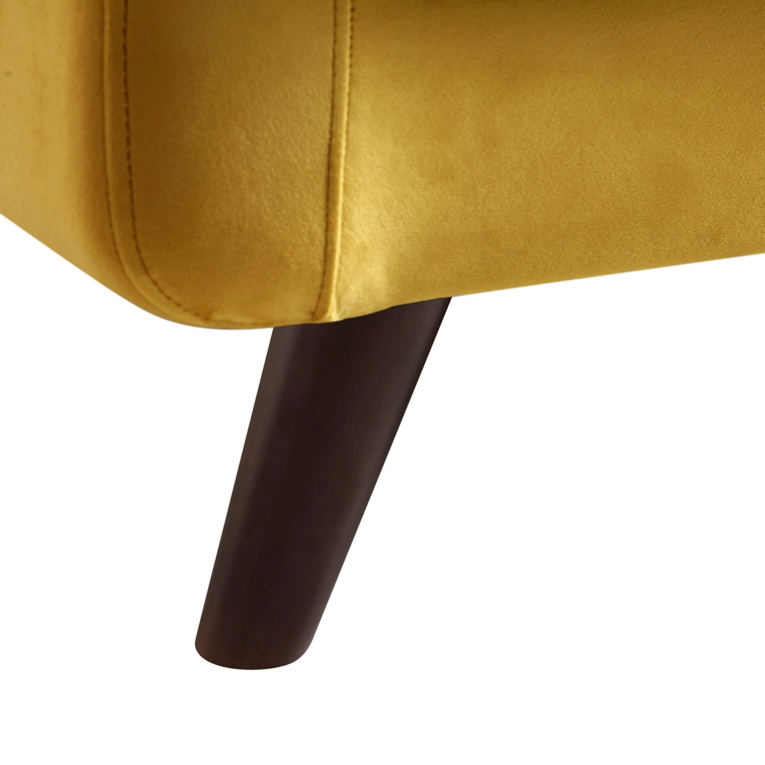 Clarence 3-Seater Sofa In Mustard Yellow Velvet 14 Clarence 3-Seater Sofa In Mustard Yellow Velvet - Image 12