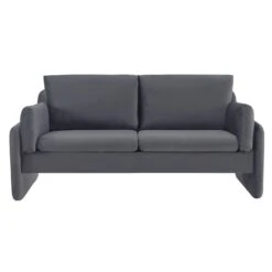 Clapham 2-Seater Grey Velvet Fabric Sofa 13 Clapham 2-Seater Grey Velvet Fabric Sofa -Garden Store LVSF 89 GREYVEL 2ST WB1