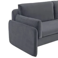 Clapham 2-Seater Grey Velvet Fabric Sofa 16 Clapham 2-Seater Grey Velvet Fabric Sofa -Garden Store LVSF 89 GREYVEL 2ST detail1