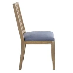 Hemingford Set Of 2 Blue Grey Velvet Bobbin Spindle Dining Chair 17 Hemingford Set Of 2 Blue Grey Velvet Bobbin Spindle Dining Chair -Garden Store LW DCH 511 BLUEVEL 2P WB4