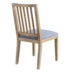 Hemingford Set Of 2 Blue Grey Velvet Bobbin Spindle Dining Chair 18 Hemingford Set Of 2 Blue Grey Velvet Bobbin Spindle Dining Chair -Garden Store LW DCH 511 BLUEVEL 2P WB5