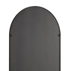 Beaumont Arched Full Lenth Metal Frame Mirror 178 X 76 Cm, Black -Garden Store MIRR 029 BLACK detail4