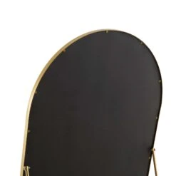 Dina Freestanding Arched Full Length Metal Frame Mirror 160 X 76 Cm, Gold Effect -Garden Store MIRR 049 GOLD detail3