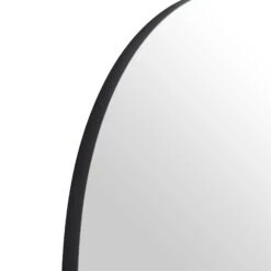 Eden Arched Full Length Metal Frame Mirror 180 X 110 Cm, Black 15 Eden Arched Full Length Metal Frame Mirror 180 X 110 Cm, Black -Garden Store MIRR 138 BLACK detail1