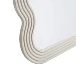 Venus Full Length Wave Mirror 180 X 100 Cm, Washed White -Garden Store MIRR 162 WASHWHITE detail3